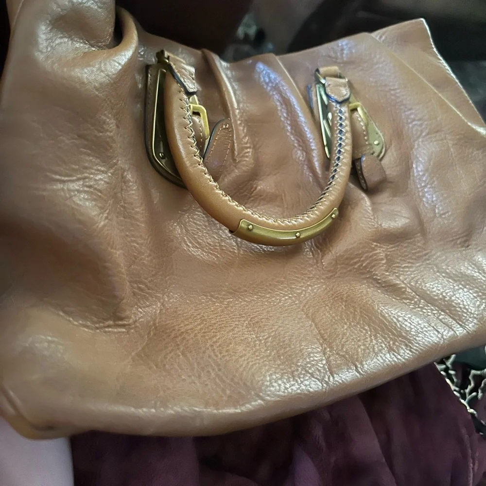 Brown leather Prada purse - Picture 3 of 12